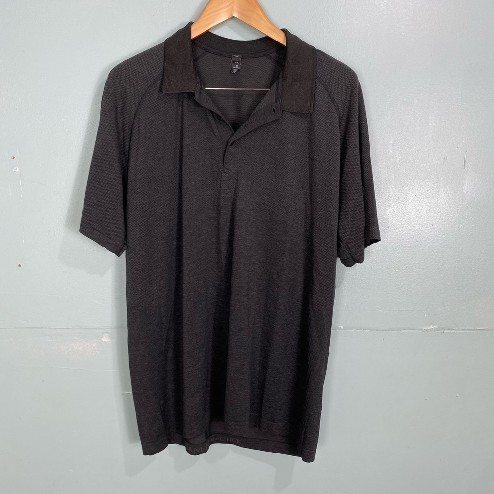 Lululemon Black Polo XXL Mesh